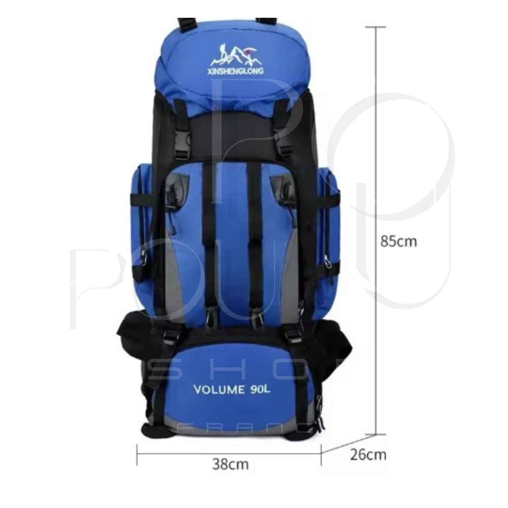 Sac à Dos 90L ARMY | Camping & Randonnée | POUPOU Shop