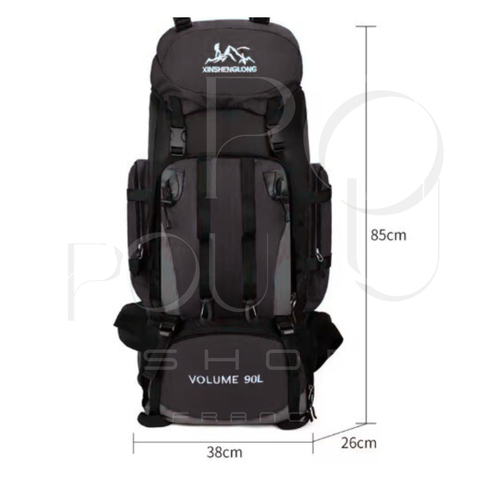 Sac à Dos 90L ARMY | Camping & Randonnée | POUPOU Shop