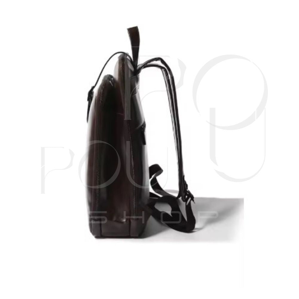 VELIA Genuine Leather Backpack | Retro & Large Capacity | POUPOU Shop