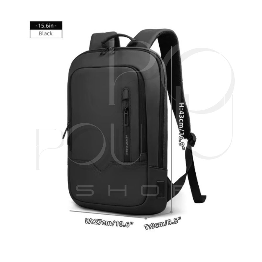 Sac à Dos d'Affaires HK15.6 | Étanche & USB | POUPOU Shop