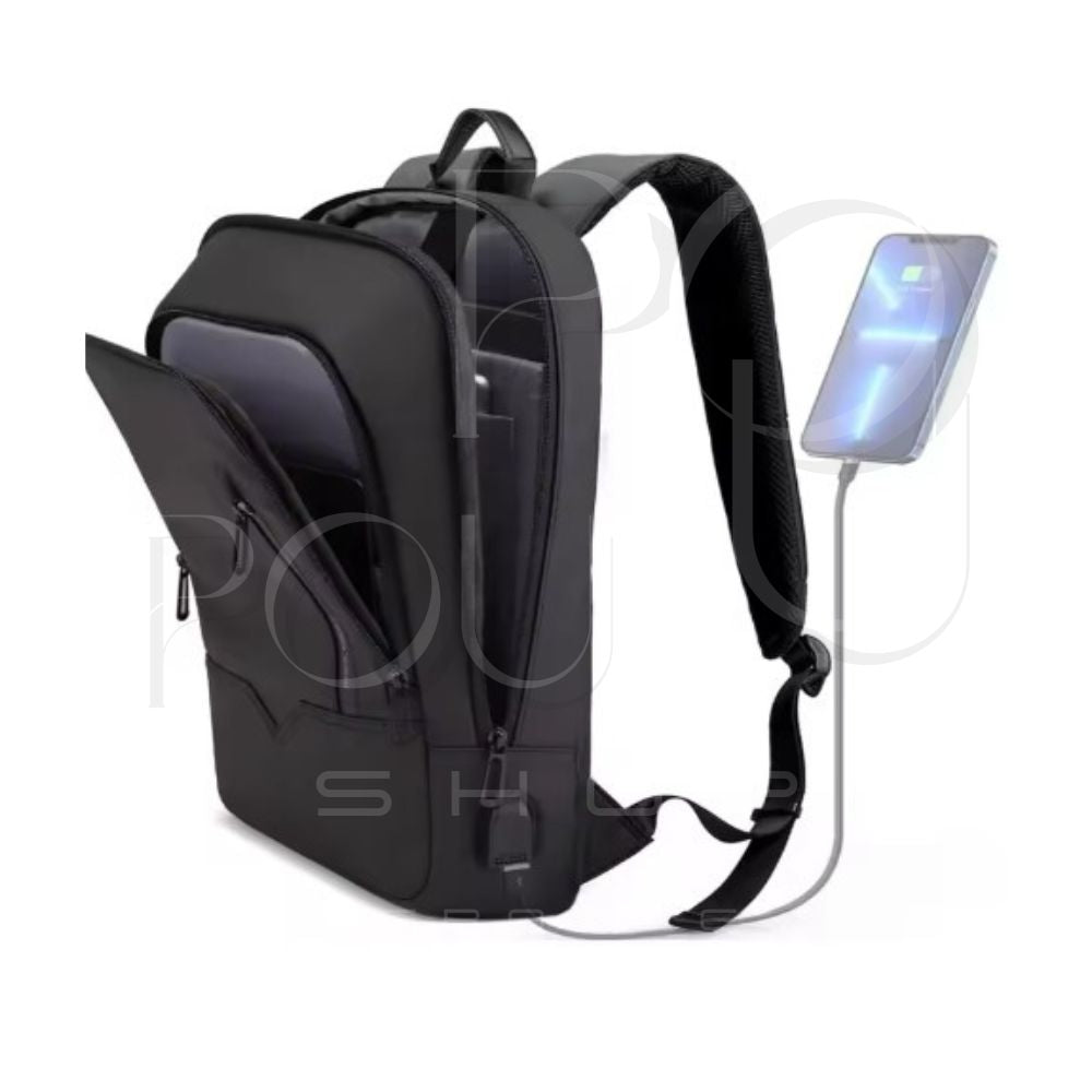 Sac à Dos d'Affaires HK15.6 | Étanche & USB | POUPOU Shop