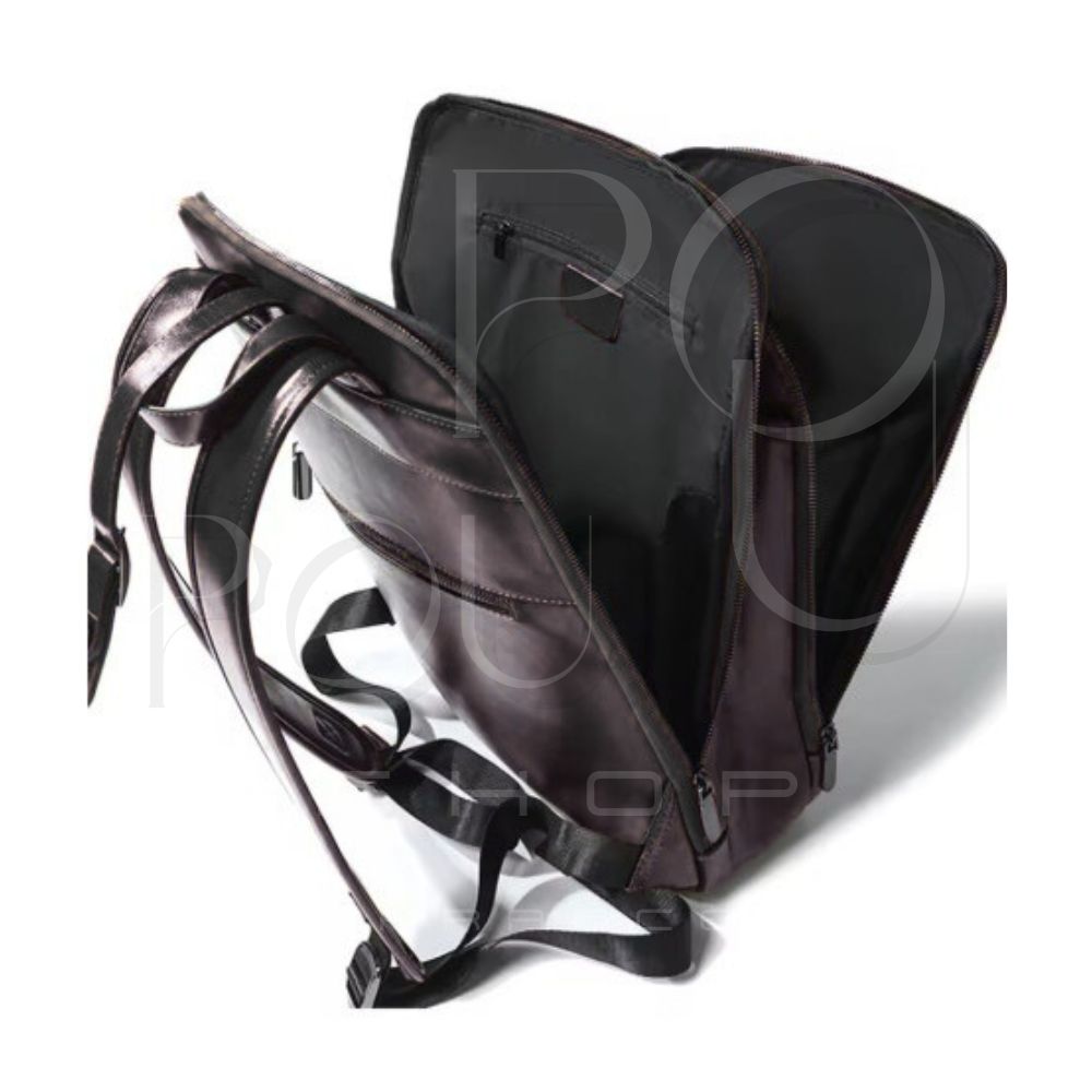 VELIA Genuine Leather Backpack | Retro & Large Capacity | POUPOU Shop