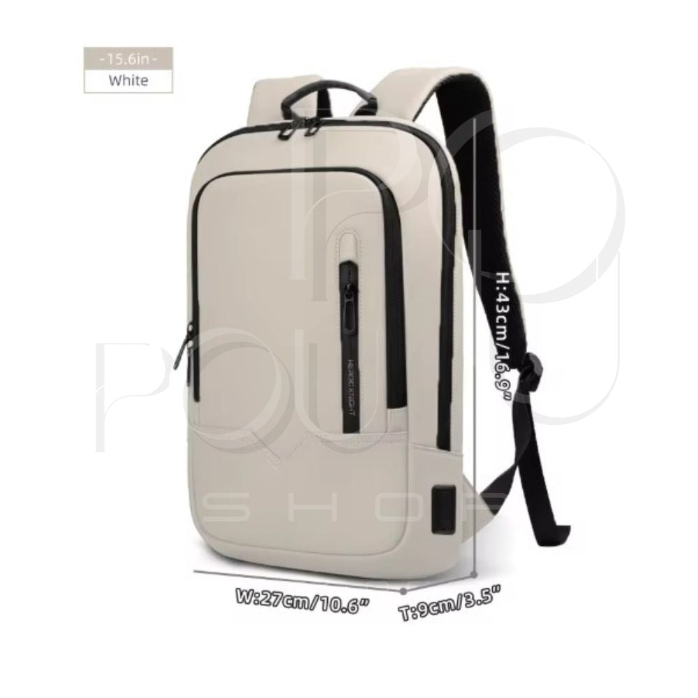Sac à Dos d'Affaires HK15.6 | Étanche & USB | POUPOU Shop