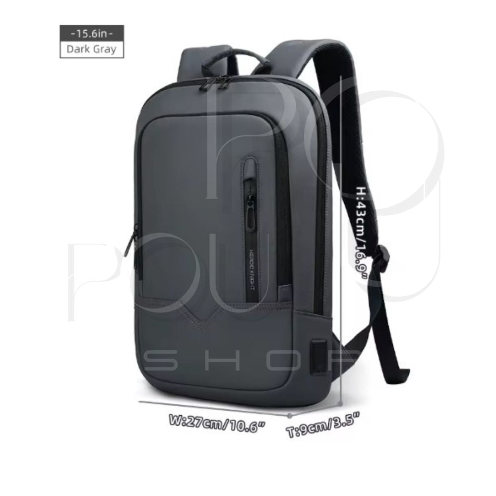 Sac à Dos d'Affaires HK15.6 | Étanche & USB | POUPOU Shop