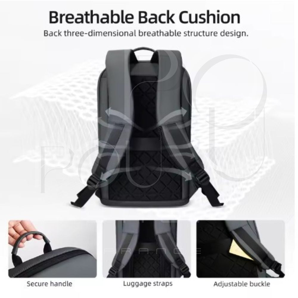 Sac à Dos d'Affaires HK15.6 | Étanche & USB | POUPOU Shop