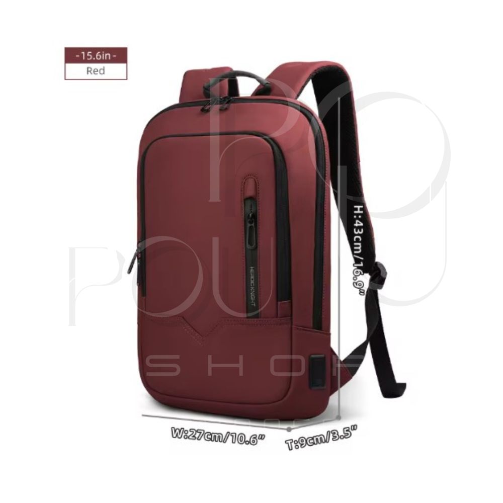 Sac à Dos d'Affaires HK15.6 | Étanche & USB | POUPOU Shop