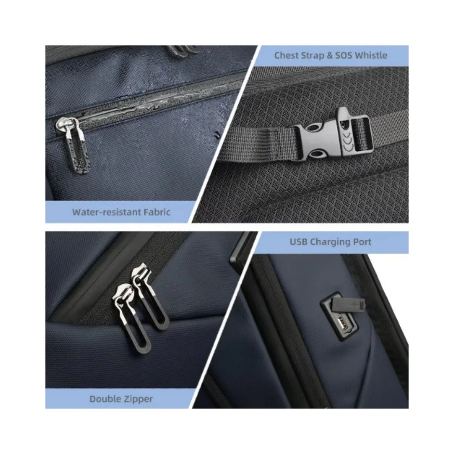 Sac à Dos d'Affaires HK | Étanche & USB | POUPOU Shop