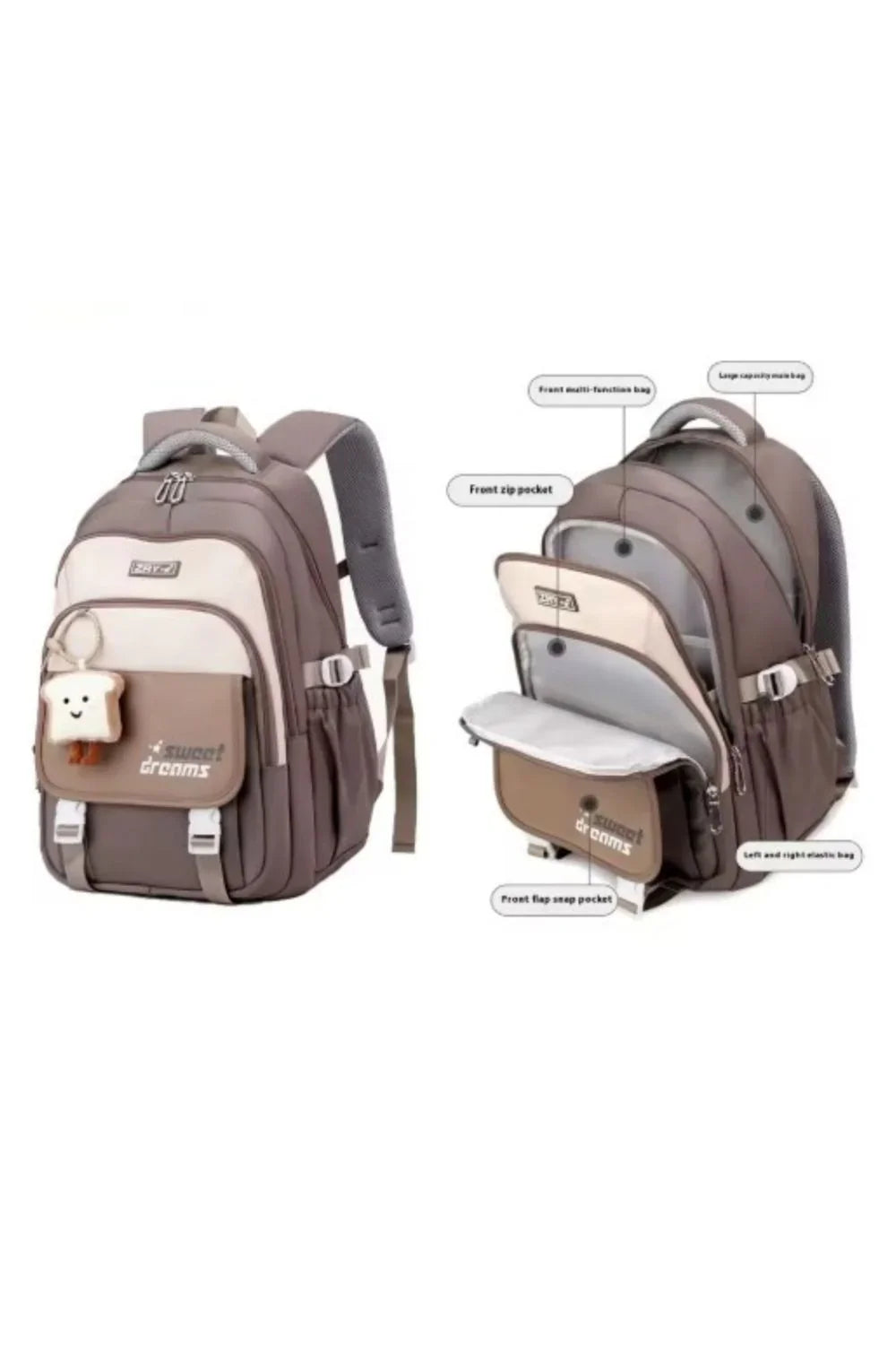 Sac à Dos d'école ZRY | Léger & Grande Capacité | POUPOU Shop