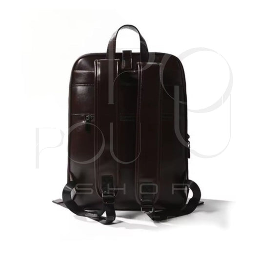 VELIA Genuine Leather Backpack | Retro & Large Capacity | POUPOU Shop