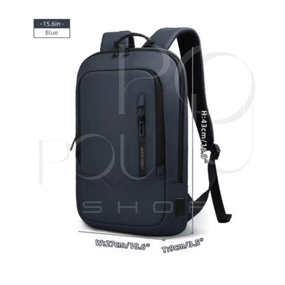 Sac à Dos d'Affaires HK15.6 | Étanche & USB | POUPOU Shop