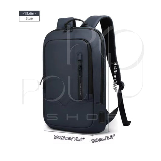 Business Backpack HK15.6 | Waterproof & USB | POUPOU Shop