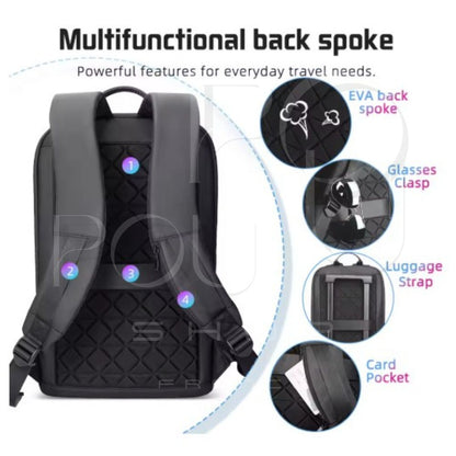 Sac à Dos d'Affaires HK15.6 | Étanche & USB | POUPOU Shop