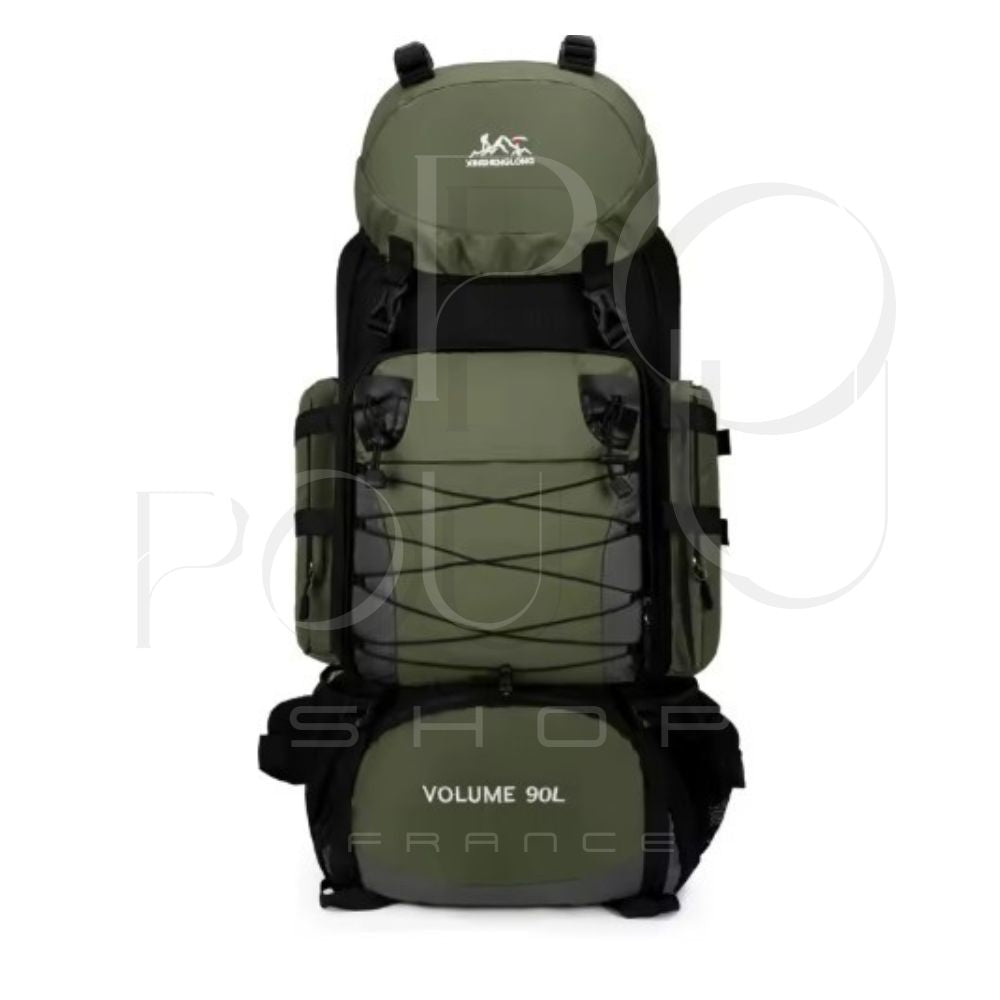 Sac à Dos 90L ARMY | Camping & Randonnée | POUPOU Shop
