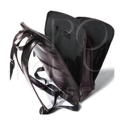 Sac à Dos en Cuir Véritable VELIA | Rétro & Grande Capacité | POUPOU Shop