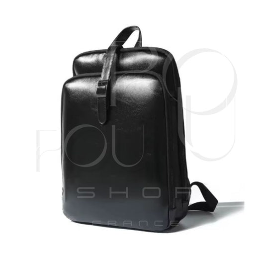 VELIA Genuine Leather Backpack | Retro & Large Capacity | POUPOU Shop