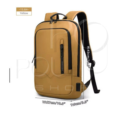 Sac à Dos d'Affaires HK15.6 | Étanche & USB | POUPOU Shop