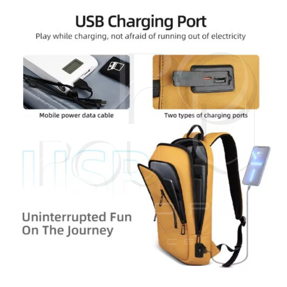 Sac à Dos d'Affaires HK15.6 | Étanche & USB | POUPOU Shop