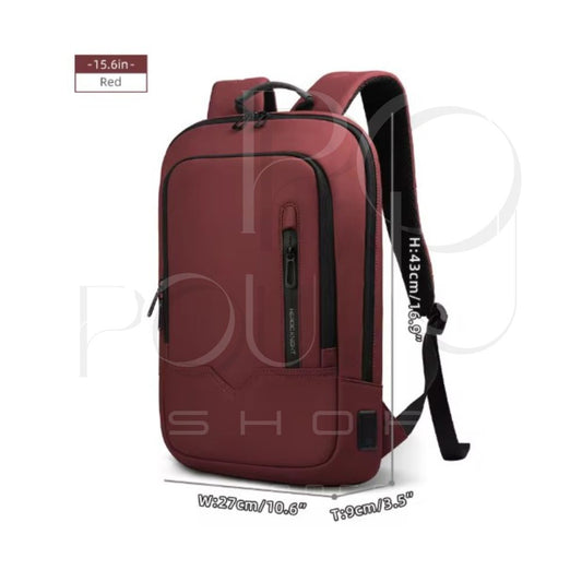 Business Backpack HK15.6 | Waterproof & USB | POUPOU Shop