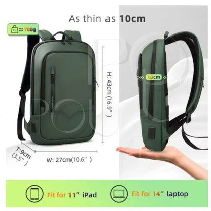 Sac à Dos d'Affaires HK15.6 | Étanche & USB | POUPOU Shop
