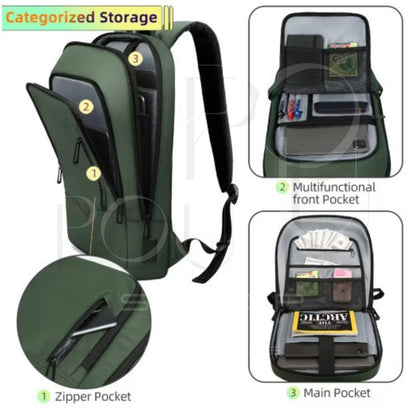 Sac à Dos d'Affaires HK15.6 | Étanche & USB | POUPOU Shop